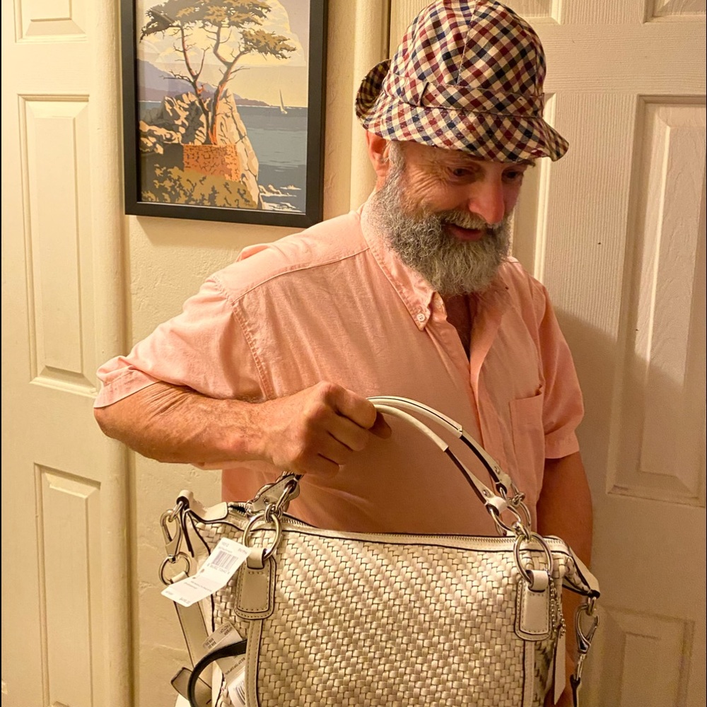 Coach Purse   S/V Parchment - Picture 6 of 16